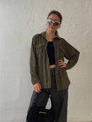 Dunkelbrauenes Cordhemd M - Kleiderhaufen - Default Title