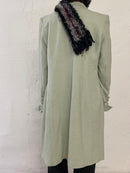 Trench Coat Green Long Mint – Women’s Size M