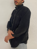 Vintage HAZARD Regular Fit Shirt Black Long Sleeve – L