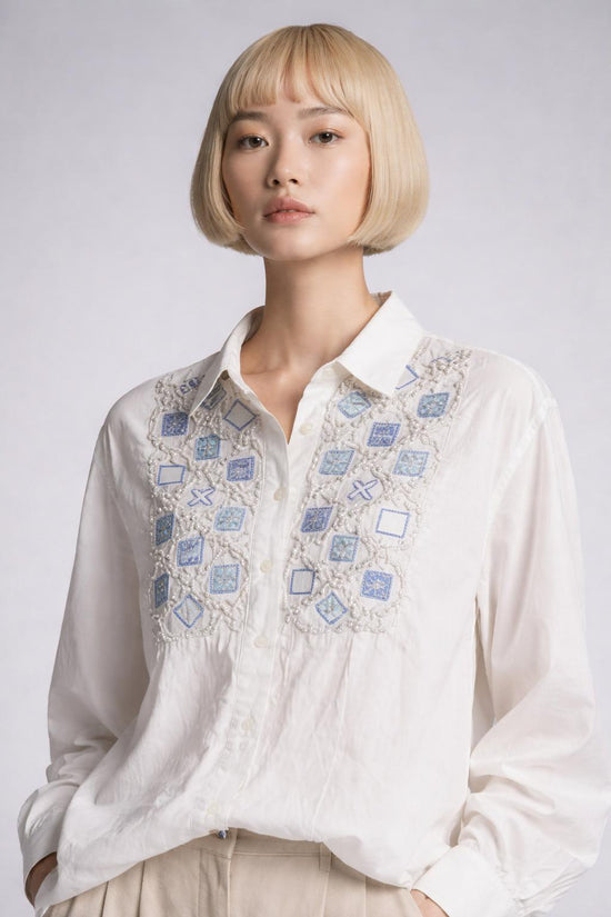 Vintage Etam Blouse Victorian-inspired Long Sleeve – M