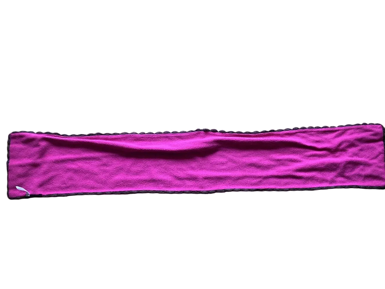 Wendeschal in Pink und Dunkelgrau mit Blumenstickerei