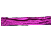 Wendeschal in Pink und Dunkelgrau mit Blumenstickerei