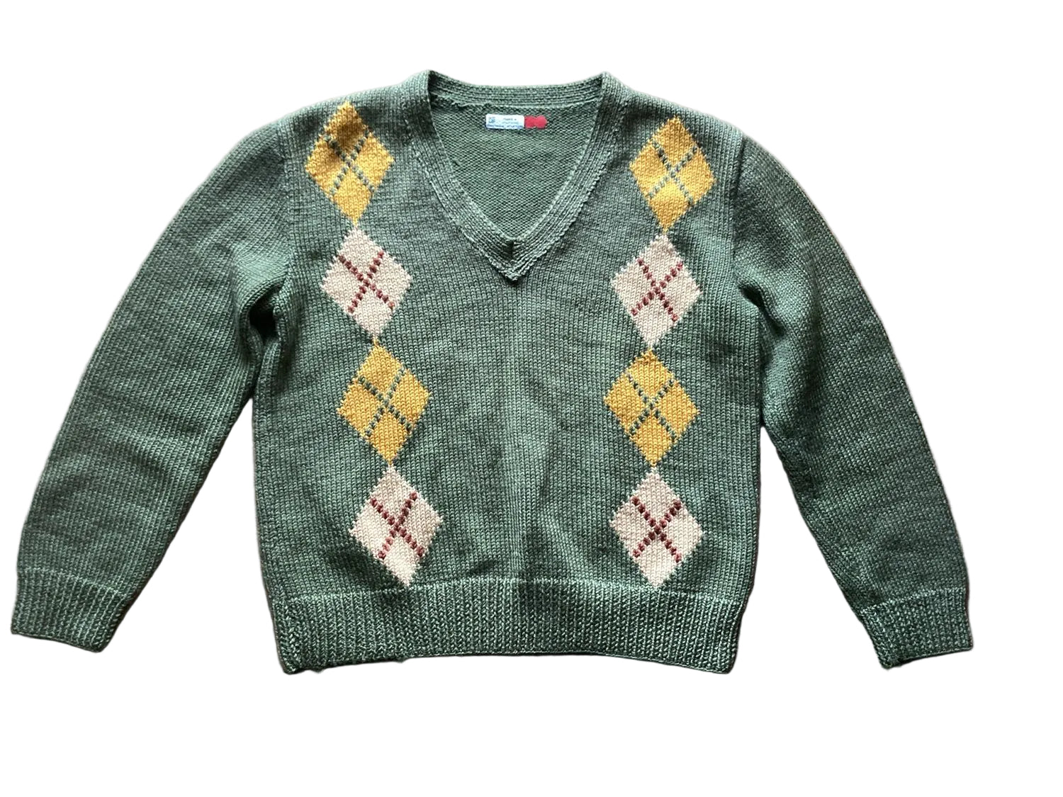 Vintage Knit Sweater Long Sleeve Unisex – M