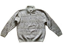 Sweater Wool Vintage Oversized Pullover Grey - L