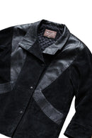 Detail shot of Lederjacke Herren